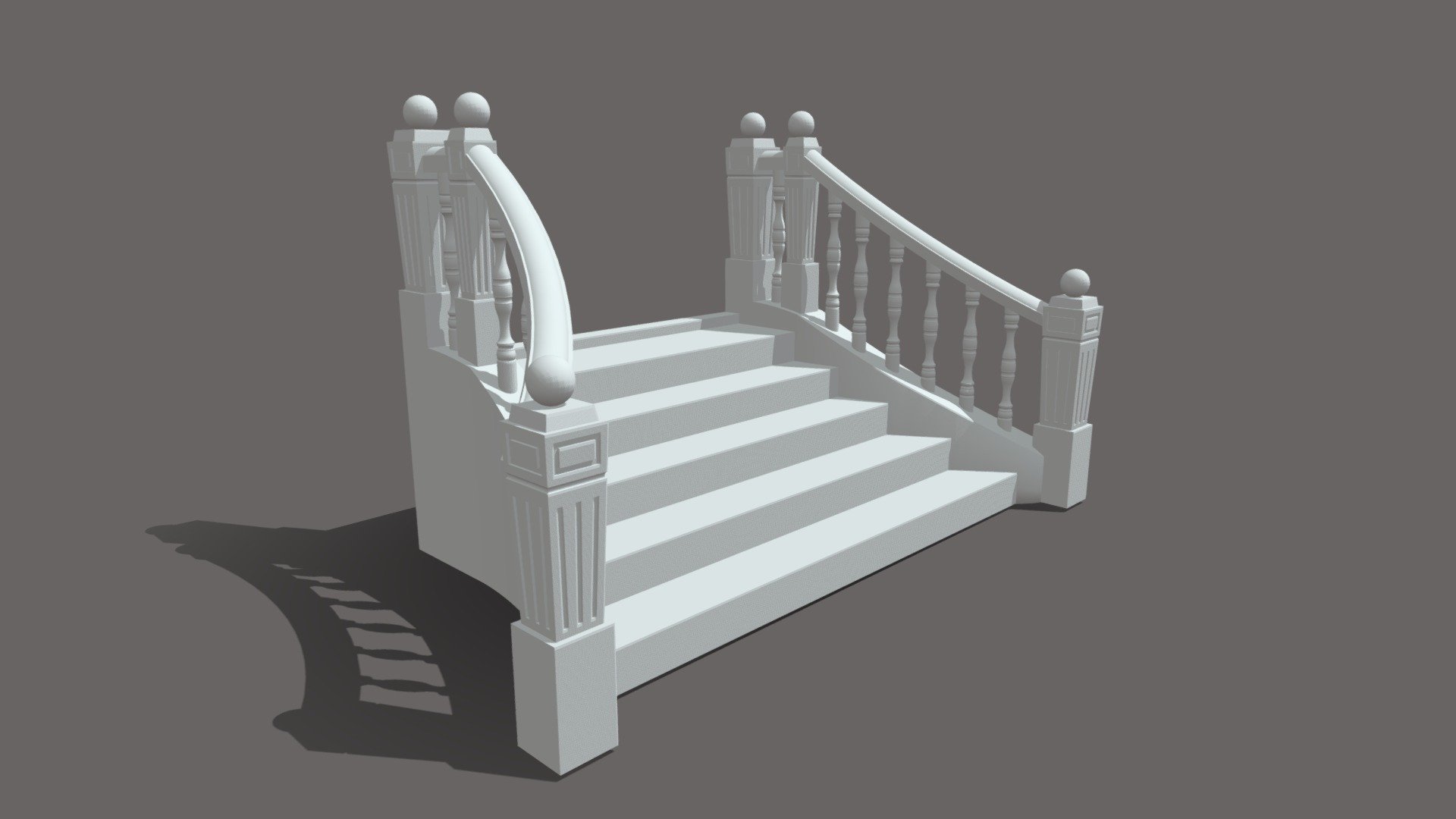 Traditional Malay Staircase - STAIRCASE - Buy Royalty Free 3D model by budakbina 3d model
