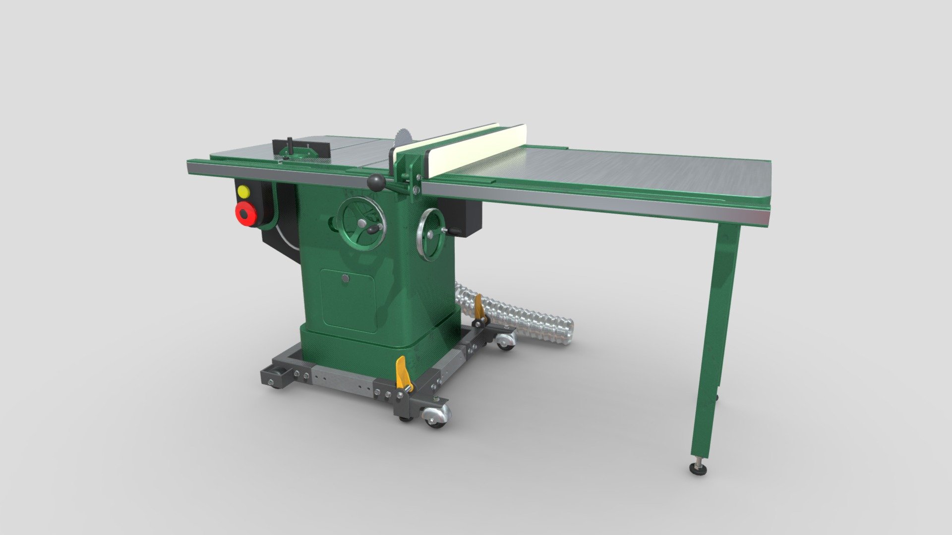 Table Saw 3D Model by ChakkitPP.




This model was developed in Blender 2.90.1

Unwrapped Non-overlapping and UV Mapping

Beveled Smooth Edges, No Subdivision modifier.


No Plugins used.




High Quality 3D Model.



High Resolution Textures.

Polygons 29186 / Vertices 29915

Textures Detail :




2K PBR textures : Base Color / Height / Metallic / Normal / Roughness / AO

File Includes : 




fbx, obj / mtl, stl, blend
 - Table Saw - Buy Royalty Free 3D model by ChakkitPP 3d model