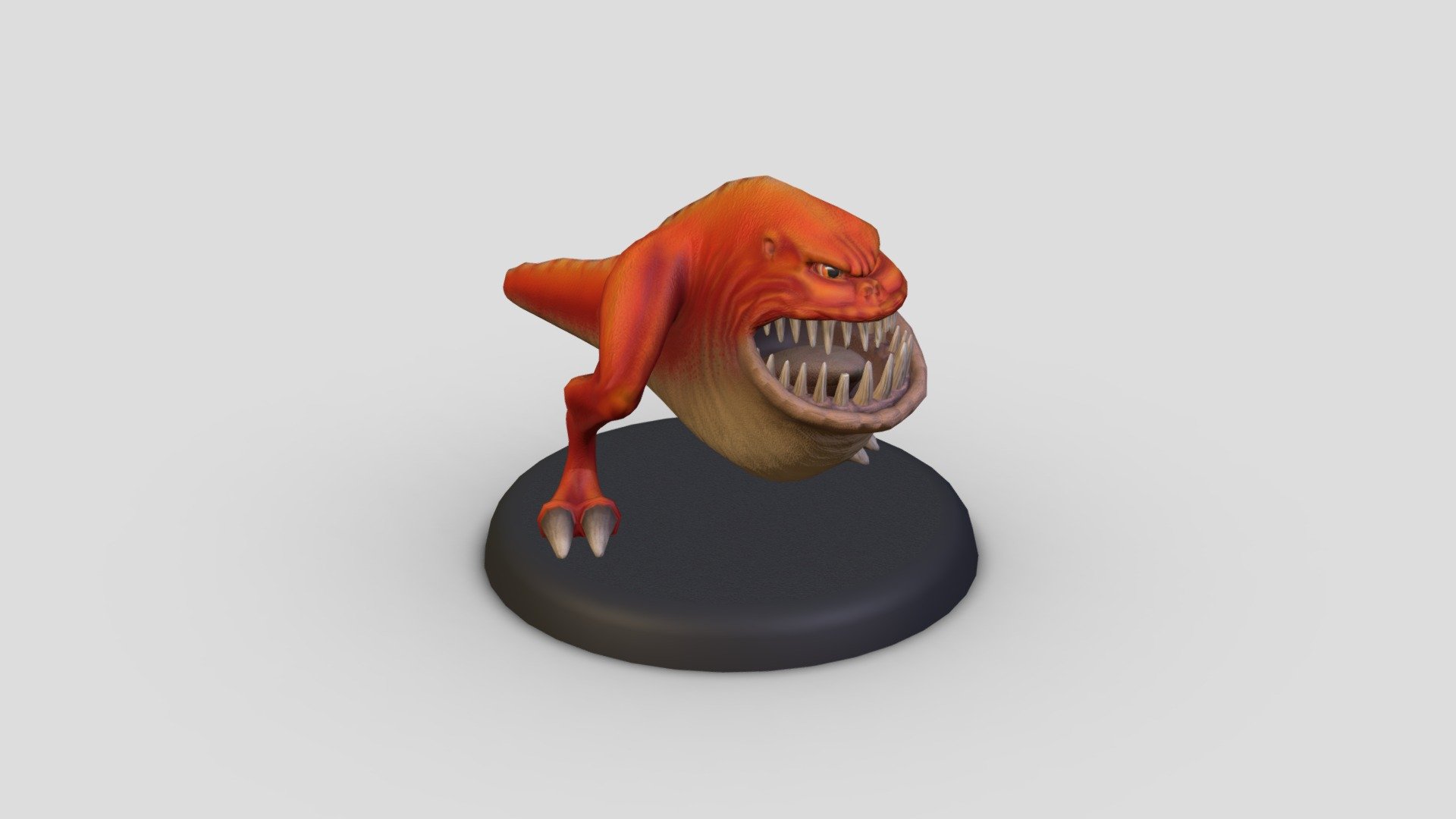 Quick sculpt with Mudbox of Squig, a creature from Warhammer table top game 3d model