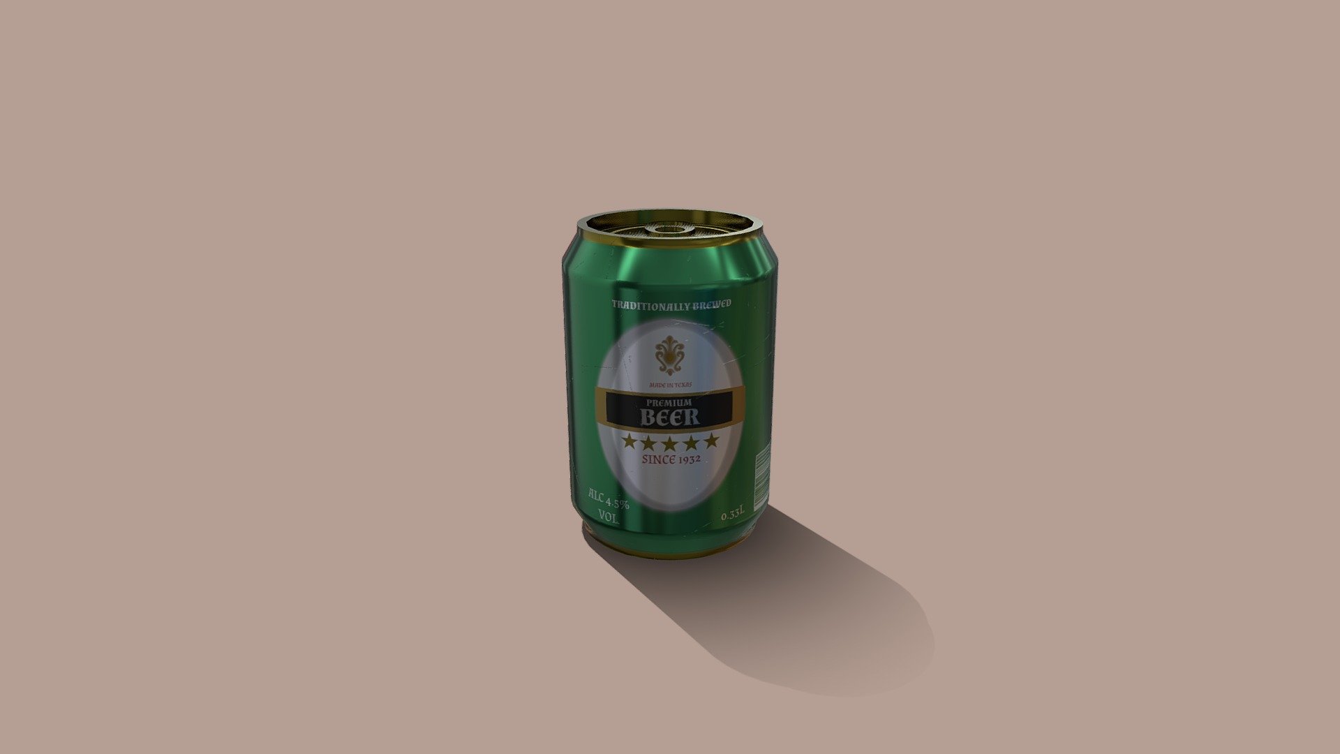 A low poly fake branded beer can - Fake Brand Beer Can - Download Free 3D model by m31odyr 3d model