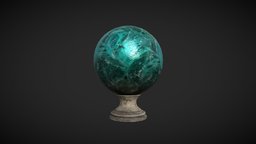 Fortune teller Apatite Crystal Ball green, wizard, future, lab, mystery, crystal, fortune, furniture, teller, gems, mineral, alchemy, occult, apatite, paranormal, glass, witch, house, interior, ball, magic, shpere, scrying
