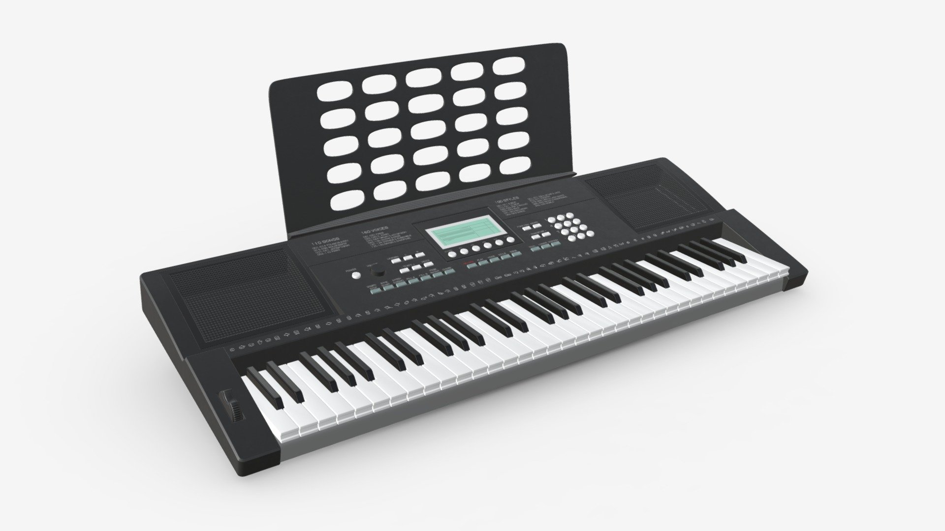 Home music keyboard - Buy Royalty Free 3D model by HQ3DMOD (@AivisAstics) 3d model
