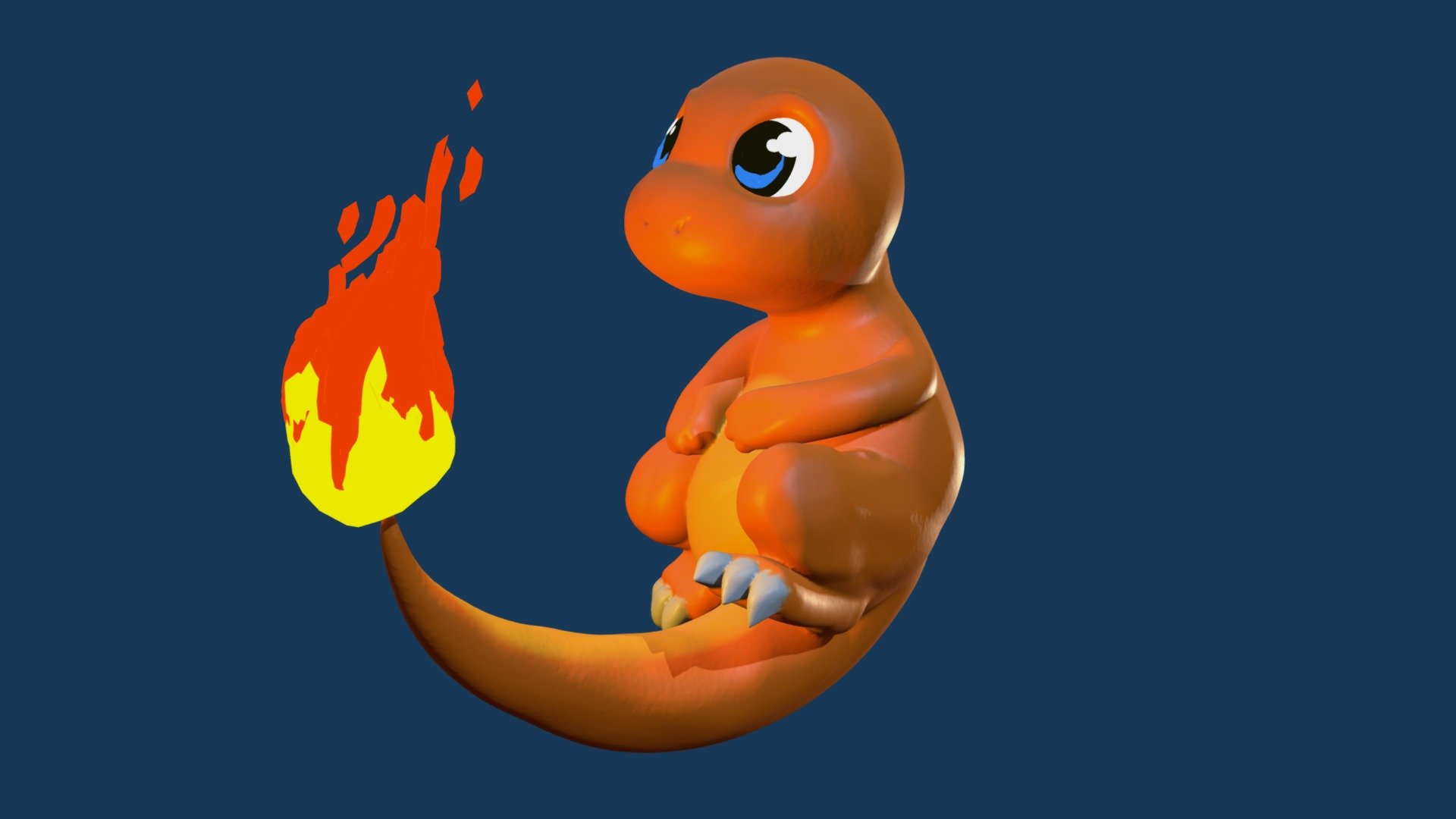 A cute little charmander! Made with MasterpieceVR 3d model