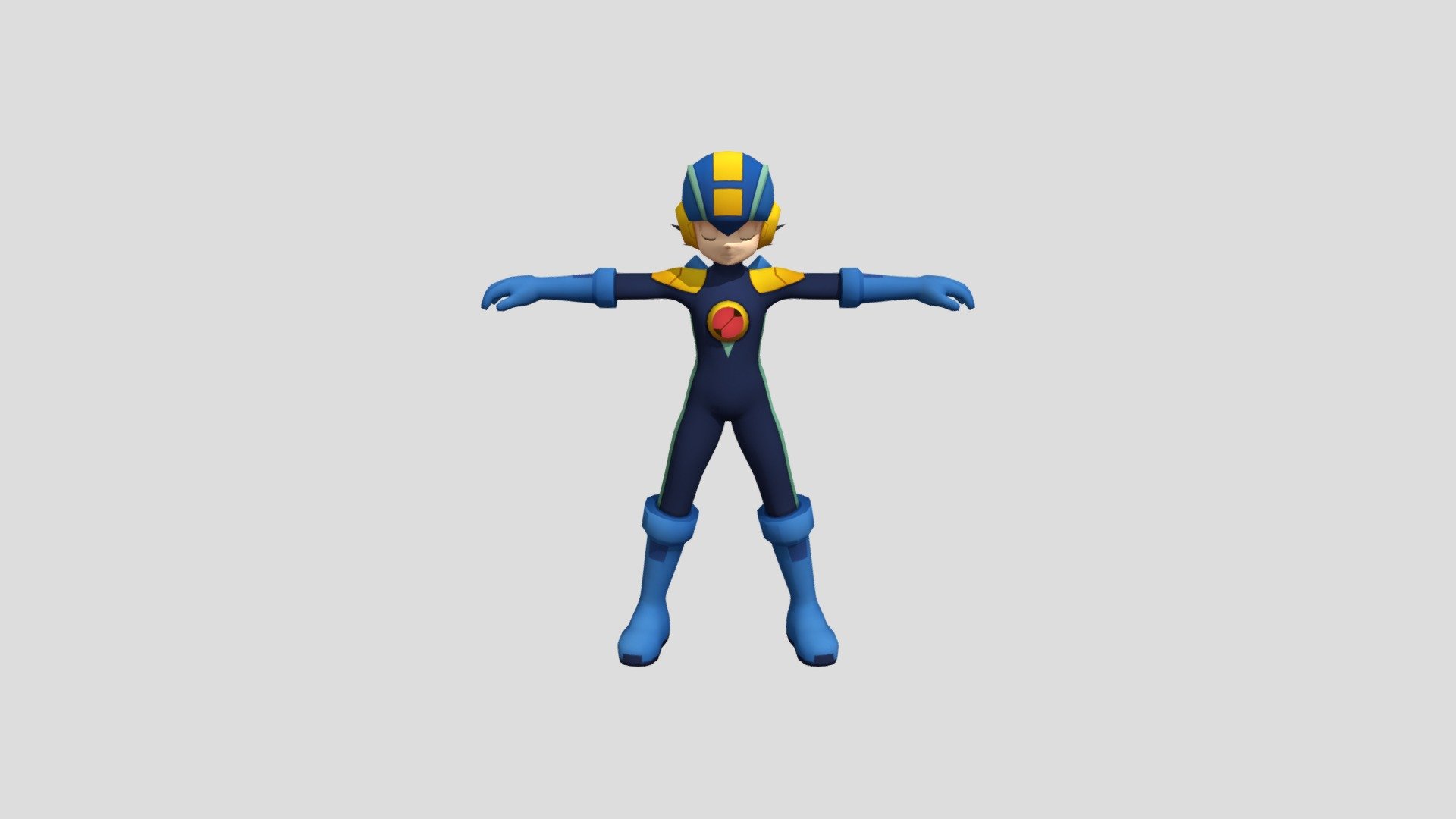 Megaman X Dive - Megaman.exe - Download Free 3D model by Zero (@rokkumanzero) 3d model