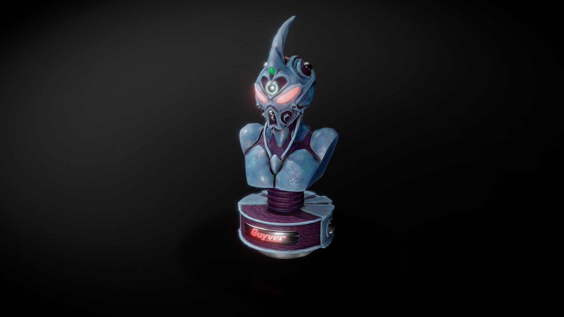 Hi all! This is my Guyver Bust Fan Art. I did this model in one week as a last exercise of my second year at AIV ( Accademia Italiana Videogiochi). Hope you like this, enjoy! - Guyver Bust Fan Art - 3D model by Gianluigi.Ferrantino 3d model