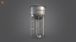Water Tower tower, exterior, water, water-tank, water-tower, architecture, pbr, building