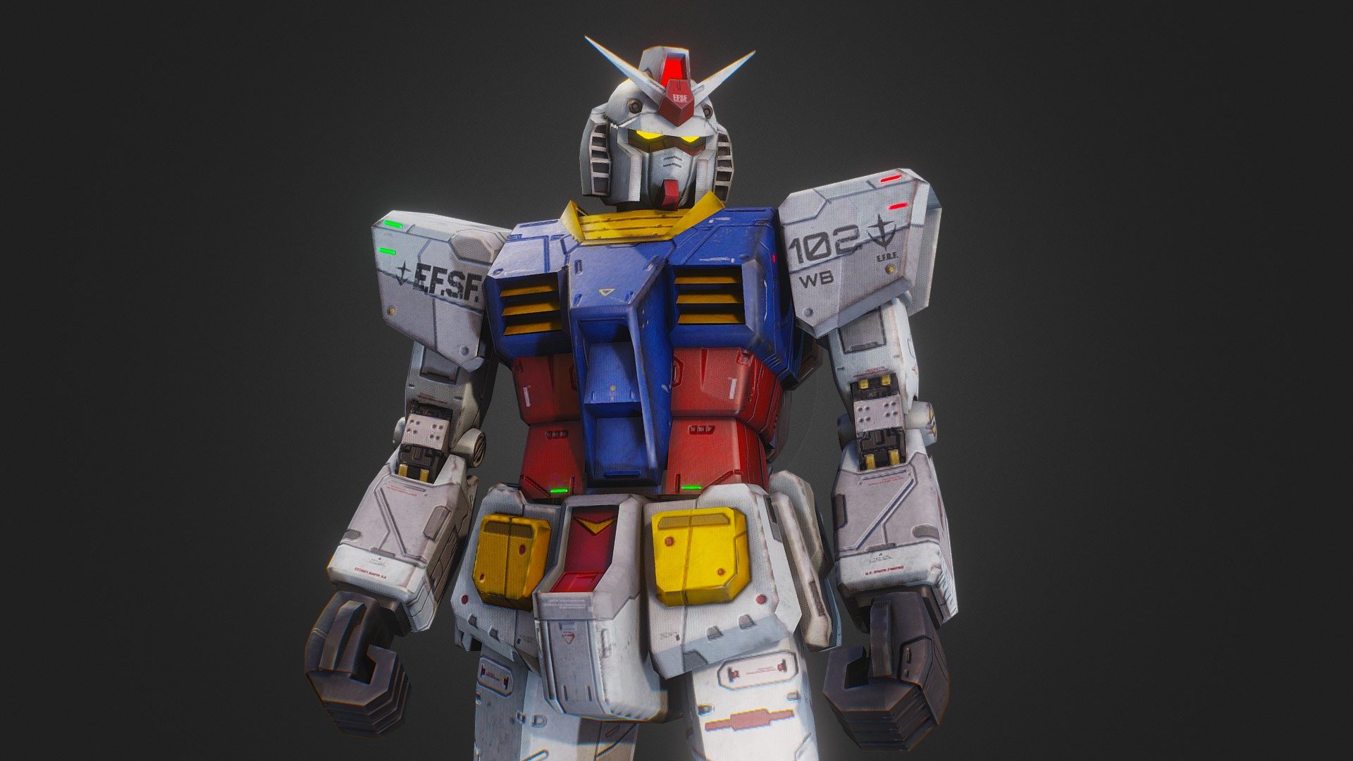 This model was made for One Year War mod of Hearts of Iron IV.

Our Mod Steam Home Page

https://steamcommunity.com/sharedfiles/filedetails/?id=2064985570 - RX-78 Gundam - 3D model by One Year War Mod (@hoi4oneyearwar) 3d model