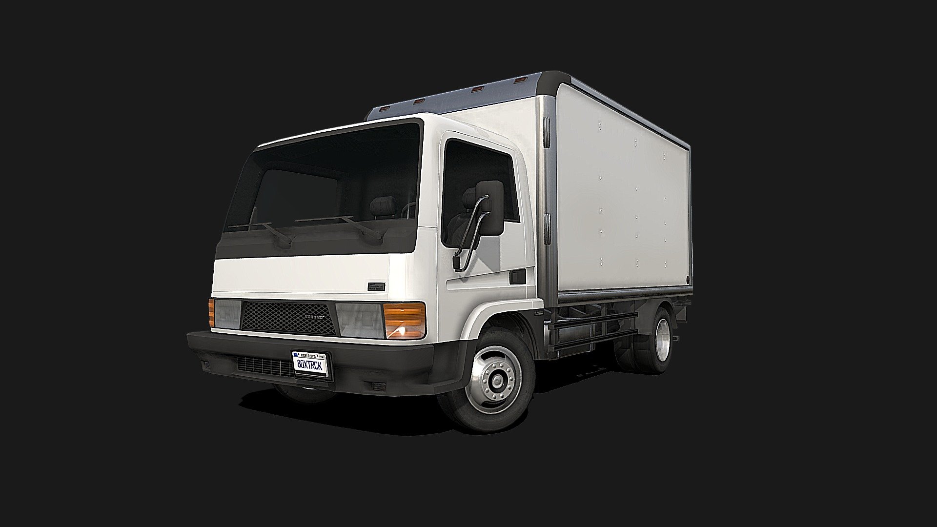 An improved version of my old model. Generic Japanese-made small-cabin truck. The design corresponds to the time period from 1990 to the late 2000s. Added interior, but without texture or UV. New 3 ton cargo box, new wheels, materials and much more. Use the model as you see fit and have a nice day 3d model