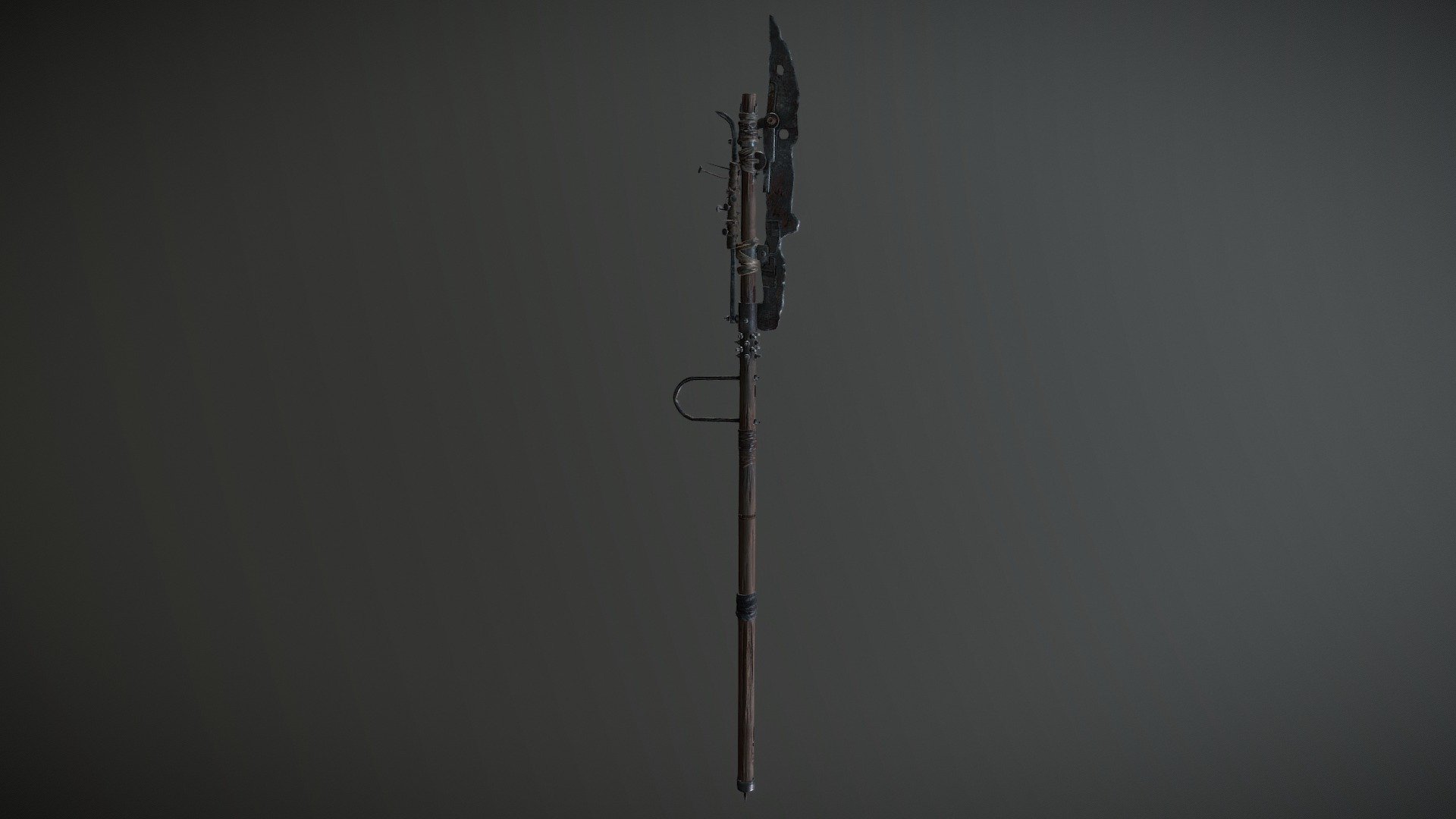 A Post Apocalyptic weapon created from the concept Art of Anton Kazakov 3d model