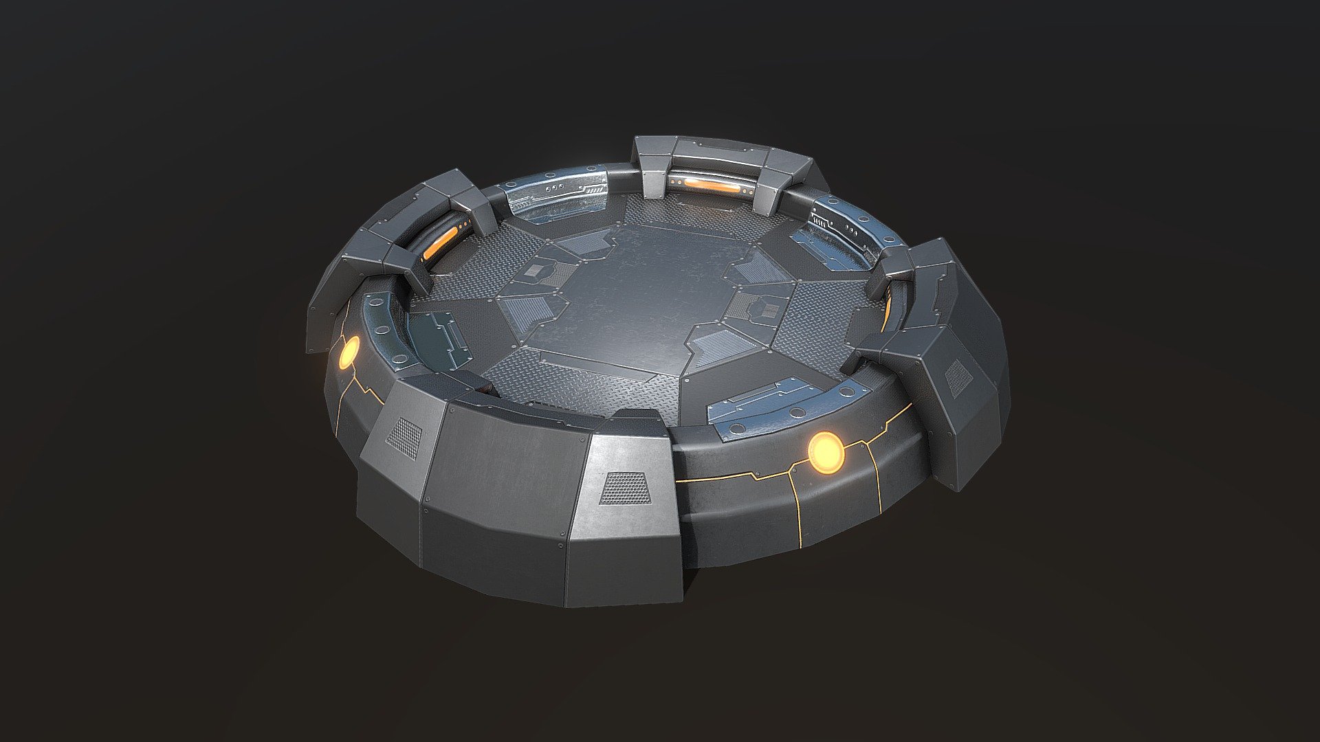 High-quality sci-fi style player platform. 

Can be used as a player station or as a teleporter.


Polycount: 1936 Triangles
Texture format: png

Texture size: 

4096x4096:

Albedo , Normal, Specular, Emission, AO



Animation count: 2 (Start, Light Loop)


 - Sci-Fi Platform (Type B) - Buy Royalty Free 3D model by Experience Lab Art (@Experience_Lab_Art) 3d model