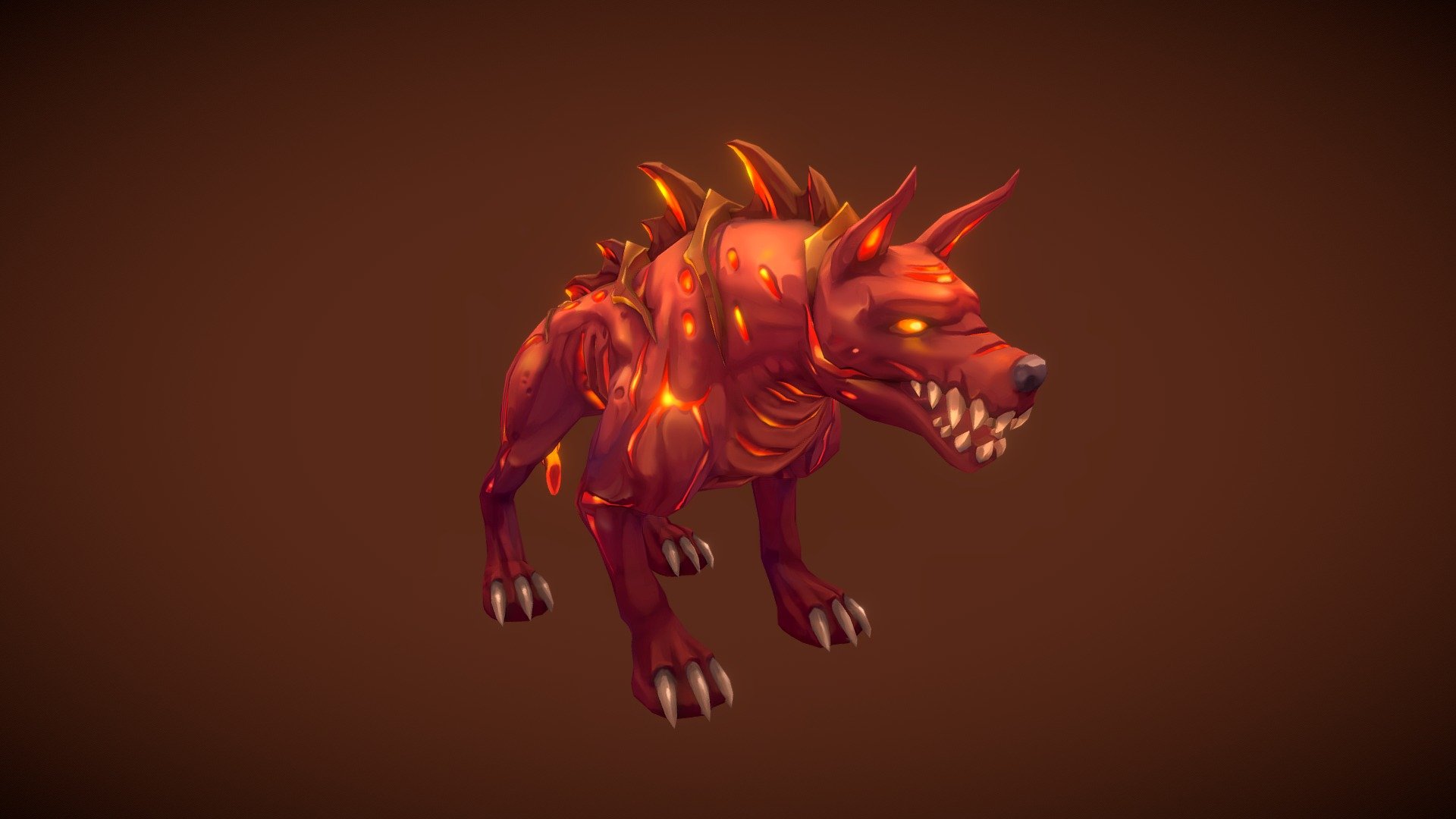 Stylized character for a project.

Software used: Zbrush, Autodesk Maya, Autodesk 3ds Max, Substance Painter - Stylized Fantasy Hell Hound - 3D model by N-hance Studio (@Malice6731) 3d model