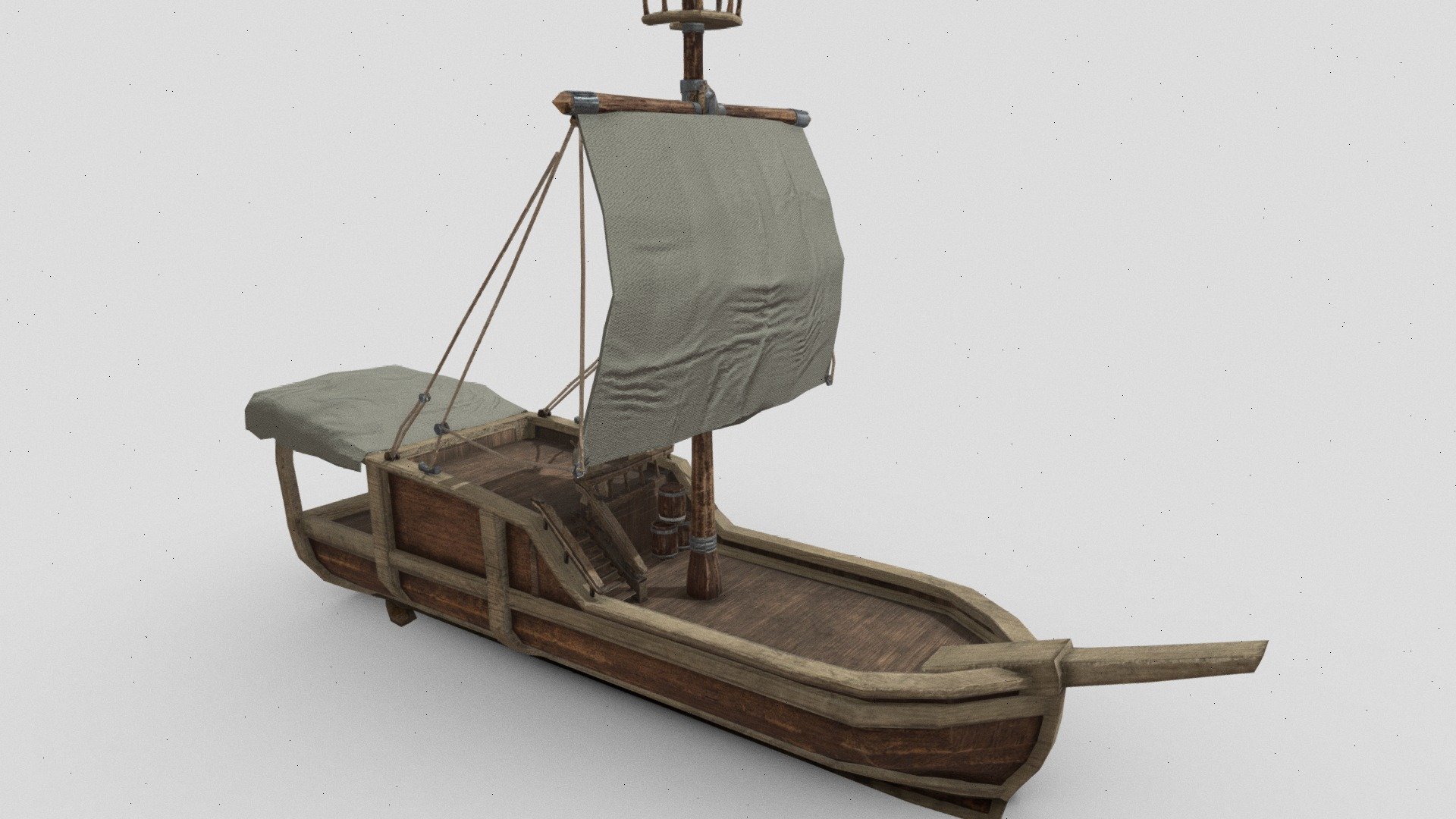 Pirate ship (broken toplogy version) - Pirate ship - 3D model by ForevereQ 3d model