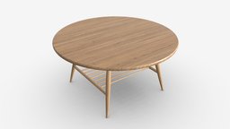 Coffee Table Ercol Shalstone John Lewis room, modern, wooden, cafe, coffee, espresso, indoor, brown, furniture, table, living, john, lewis, 3d, pbr, wood, interior, ercol, shalstone