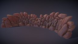 STONES WALL assets, rocks, nature, freedownload, free-download, freemodel, assets-game, lowpoly, free, rock, wall