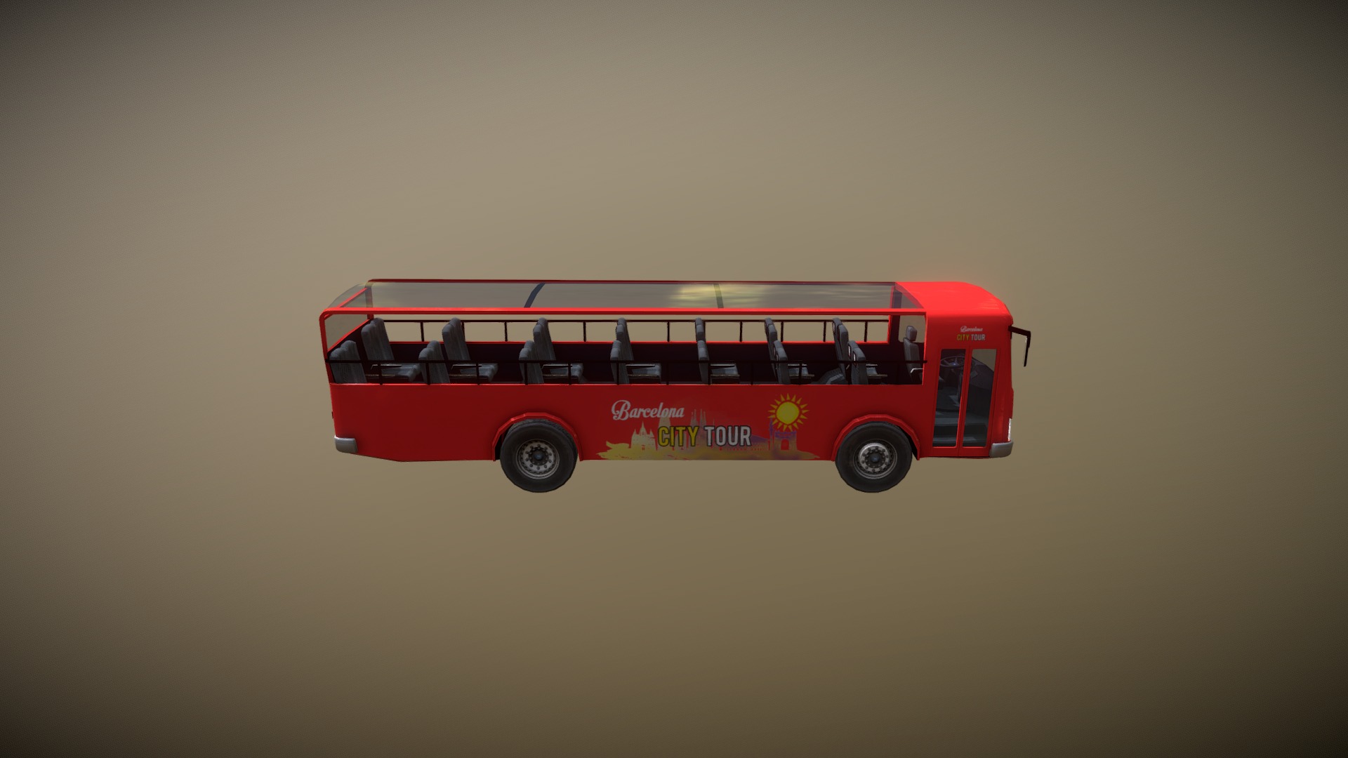 City tour bus with 2 variants of textures. 
Barcelona and Vilnius city tour busses with interior.
For Unreal and Unity (soon links) - CityTourBus - Buy Royalty Free 3D model by Gest.lt (@gestLT) 3d model