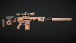 Low-Poly FN SCAR-H
