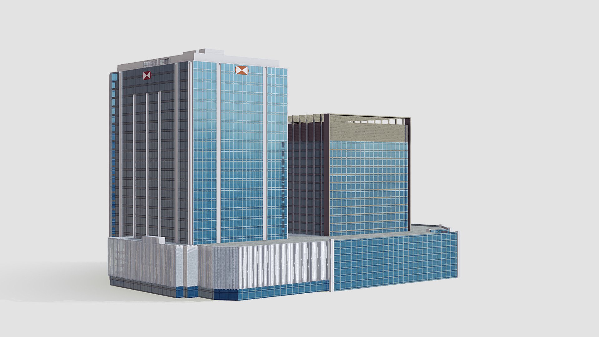 HSBC Tower - Dubai - Buy Royalty Free 3D model by 1Quad (@Nzr.3d) 3d model