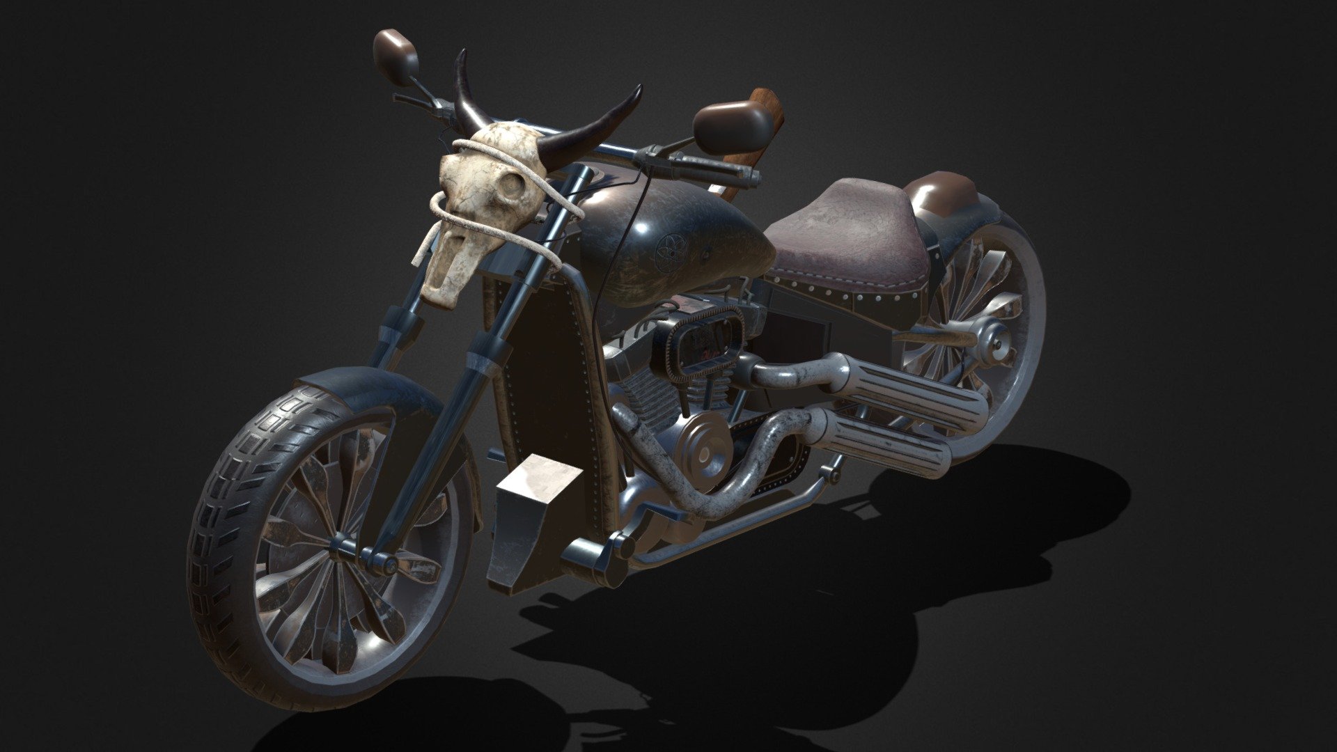 My Firt 3d Model in sketchfab - Old West Bike - Download Free 3D model by OzerGokmen 3d model