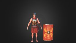 Roman Legionaire Game Character