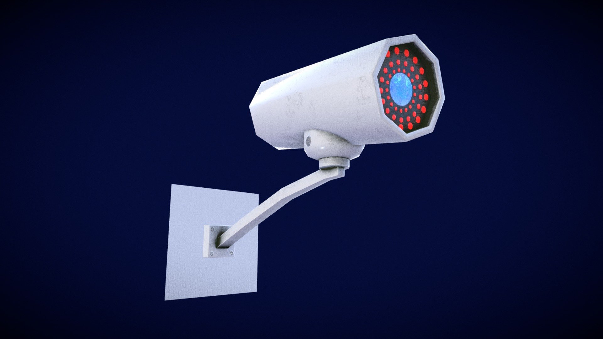 CCTV Camera - Low Poly Model

-CCTV Camera - Low Poly is Modeled in Blender version 2.79b.

-Render Engine used: Blender Cycles version 2.79b

-For texturing Substance Painter is used.

-Low Poly model can be use in various scene setups.

-2K Material Textures included.

-.Blend, .Fbx and .Obj/.Mtl files included.

-As per Blender statistics the CCTV Camera - Low Poly  have (Verts:336 Faces:297 Tris:610) - CCTV Camera - Low Poly - 3D model by CG Buzz (@Tapan_S) 3d model