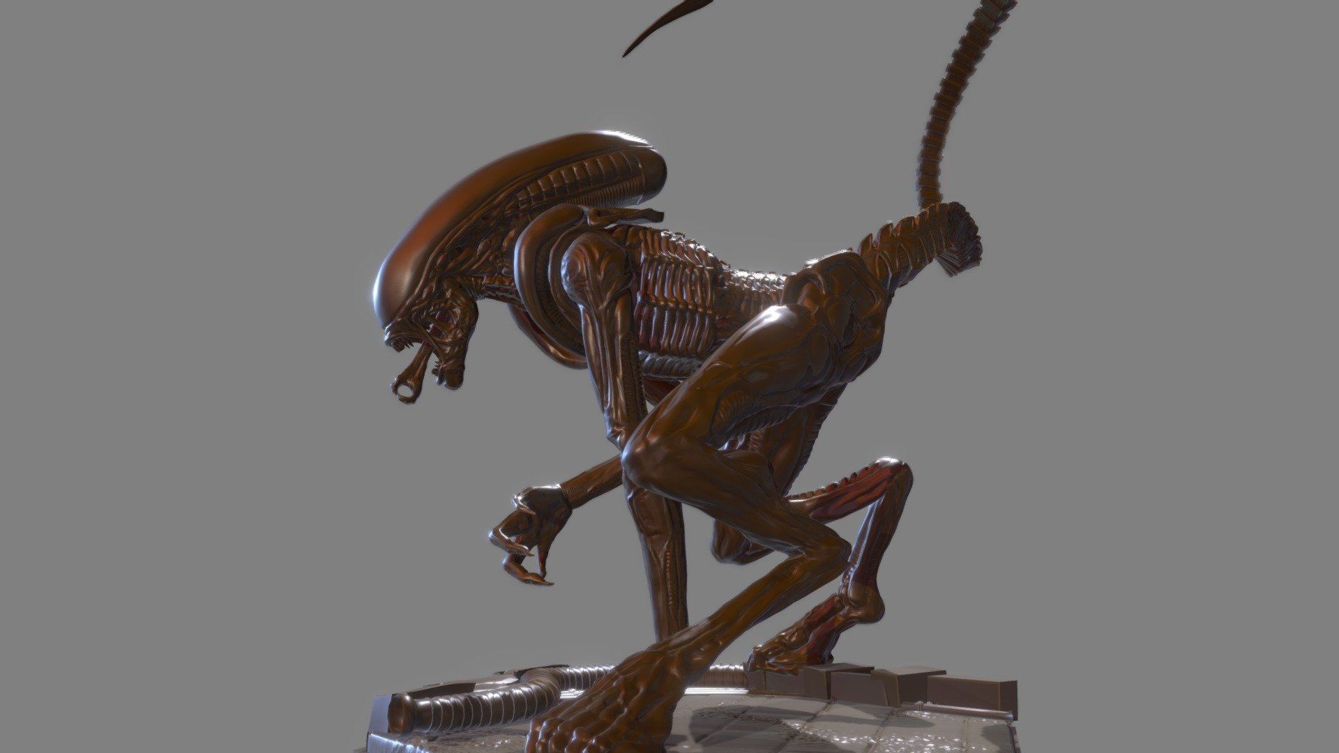 Alien Dog from alien 3 test statue - Alien Dog - 3D model by thecreaturecreator1 3d model