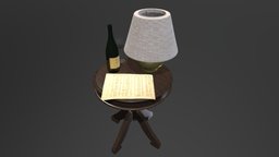 Table wine, table, decoration, bottle