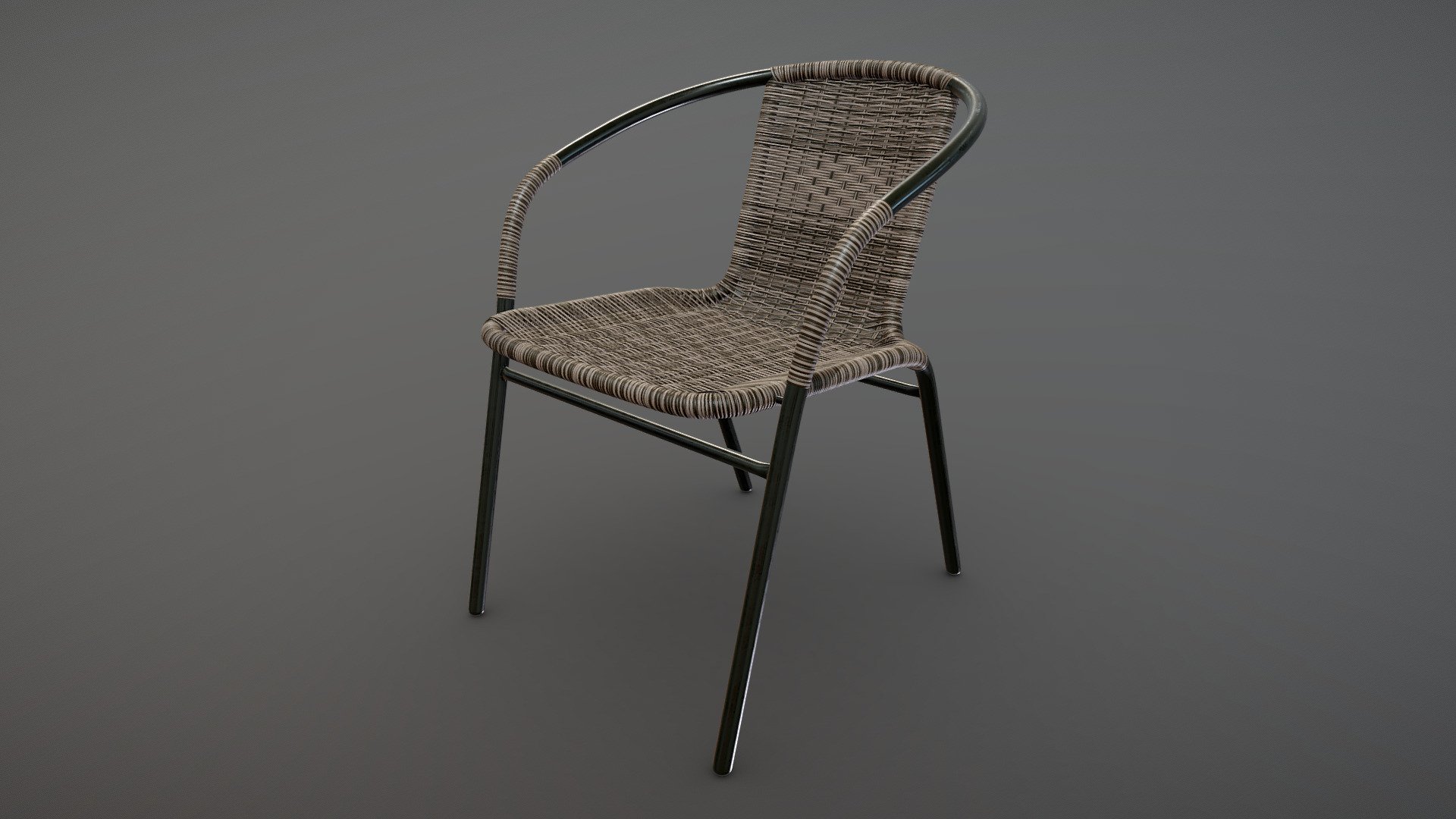 Stacking dining chair 3d model