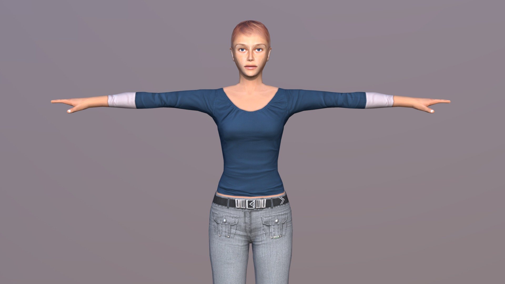 FOR FULL DETAILS+PREVIEW - LINK


Woman_04
(LOW POLY FEMALE CHARACTER WITH 36 MORPHS + 52 ANIMATIONS)

FEATURES




LOW POLY / RIGGED / ANIMATED

BONE RIG

SKIN POSE = T-POSE

UNREAL ENGINE EPIC SKELETON+EXTRA BONES (SKELETON TREE IN PREVIEW IMAGES)

SUPPORT ANIMATIONS FROM THE UNREAL MANNEQUIN

36 MORPH CONTROLS (LISTED IN PREVIEW)

52 ANIMATIONS (LISTED IN PREVIEW)

ANIMATIONS ARE AVAILABLE IN BOTH ROOT MOTION &amp; IN-PLACE

04 LOD GROUPS

SINGLE MESH/SINGLE MATERIAL

PBR 4K TEXTURES

UNWRAPPED UV

AVAILABLE FILE FORMATS




UNREAL ENGINE-4.25

UNITY-2019

3DS MAX-2017

MAYA-2017

BLENDER-3.2

CINEMA 4D-R21

FBX&ndash;BOTH Z-UP &amp; Y-UP

OBJ

POLY COUNT




LOD0-5690(POLY,TRI) 2961(VERT)

LOD1-80%

LOD2-50%

LOD3-30%

TEXTURE RESOLUTION




DIFFUSE

NORMAL_MAP

SPECULAR

ROUGHNESS 

ALL TEXTURES IN 4096X4096 - Woman 4 - Buy Royalty Free 3D model by jasirkt 3d model
