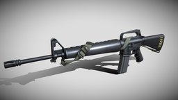 M16A1 m16a1, game-ready, rifle-assault-rifle