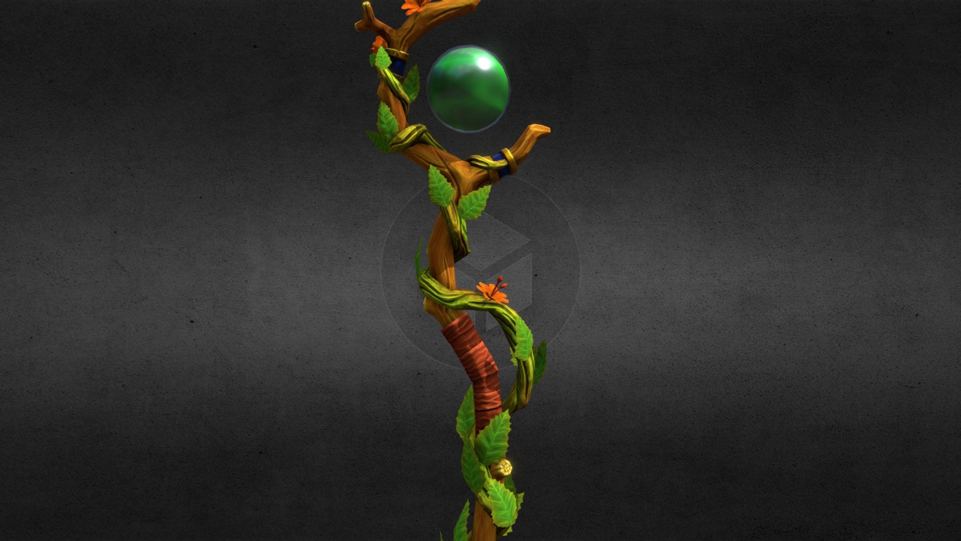 Low poly stylized druidic staff.
Hope you like 3d model