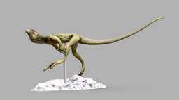 Eudibamus for 3D Printing printing, diorama, 3dprinting, paleontology, reptile, resin, paleoart, reptiles, permian, paleo, paleozoic, dinosaur, dino, stikkelorum, eudibamus, eudbamus, parareptile