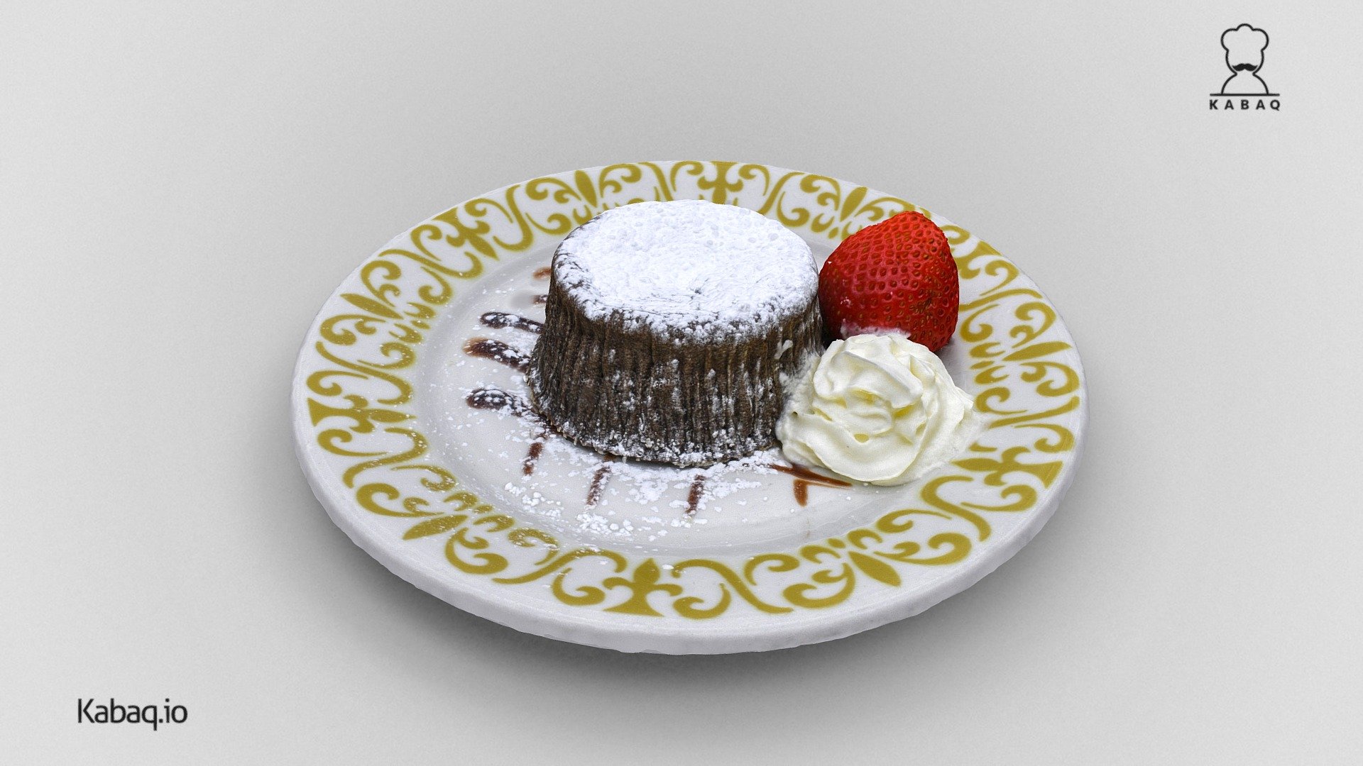 Vino Laventino - Coffee Chocolate Lava Cake - 3D model by QReal Lifelike 3D (@kabaq) 3d model