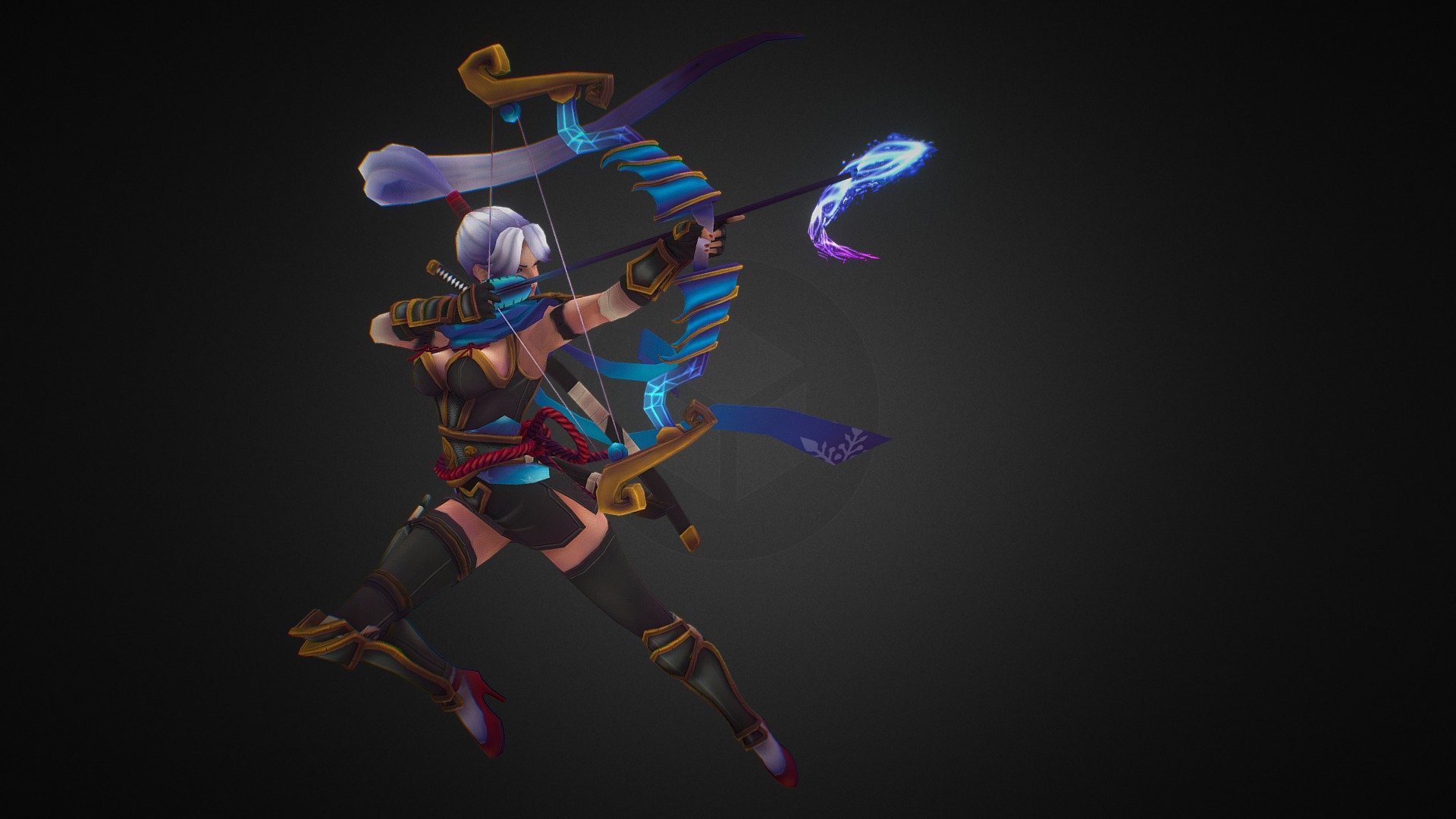 This is my redesign for Ashe from League of legends.  - Ashe Polycount Riot Art Contest 2014 - 3D model by kiister07 3d model
