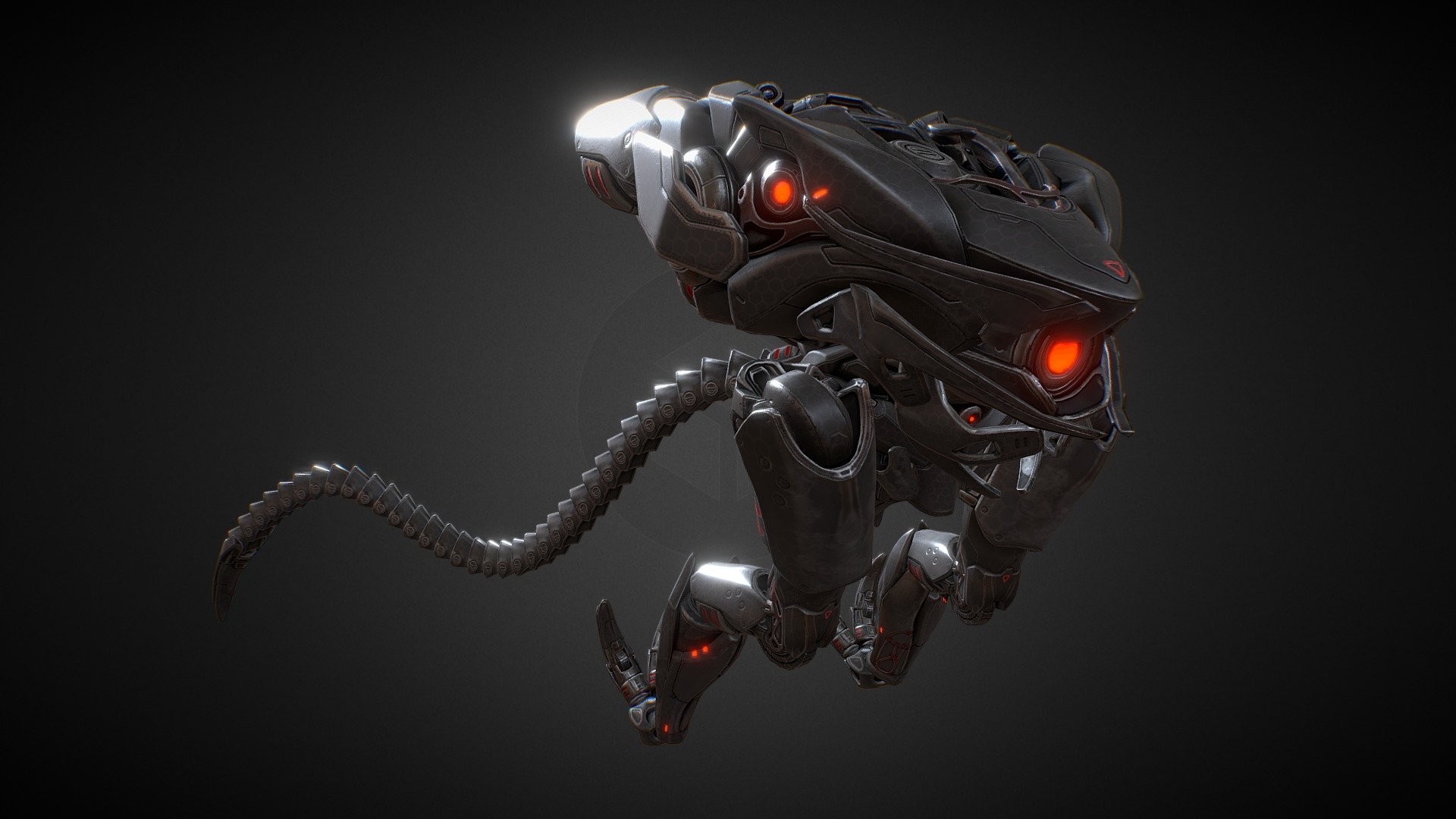 The Humnx Nautilus is an AI driven airborne hunter/killer drone, capable of eliminating targets hidden in tunnels with the use of tentacle like appendages.    This mech was created as a concept enemy for PVE, may be implemented in the future.

https://archangelgame.com/ - Humnx Nautilus - 3D model by Archangel: Hellfire (@archangelgame) 3d model