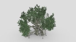 Chinese Banyan Tree-S6 object, tree, plants, scary, nature, banyan, banian