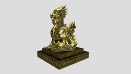 Nguyen Dynasty dragon substancepainter, maya, architecture, blender, zbrush