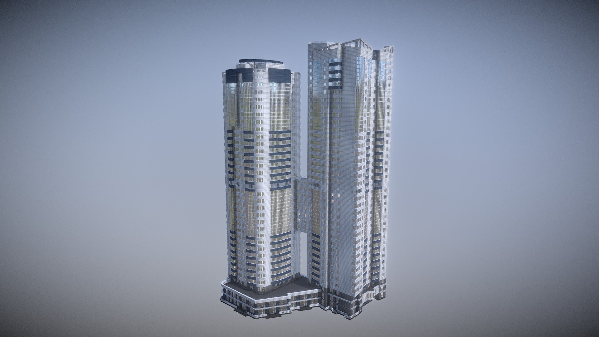Residential Complex (Moscow) - 3D model by Aleksandr Shevchenko (@furious93rus) 3d model