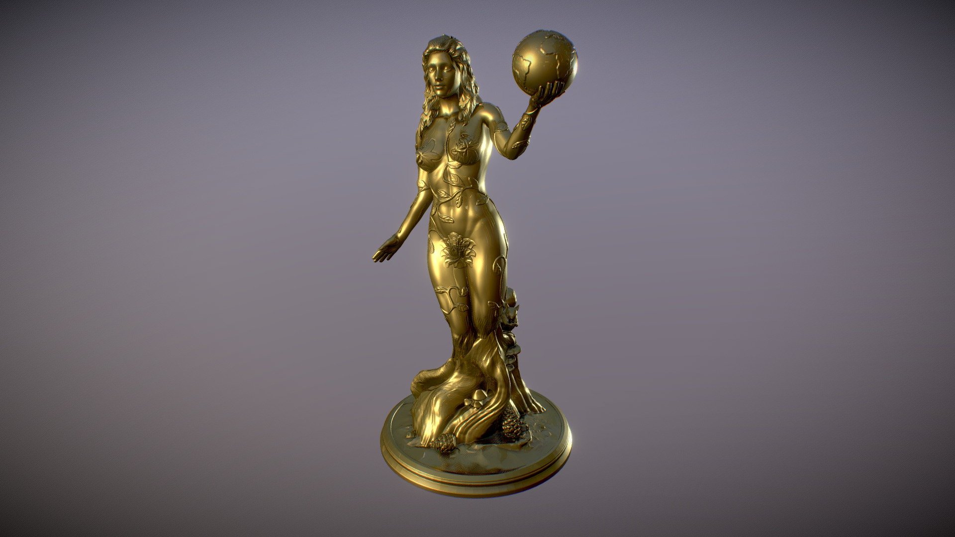 Earth Gaia Statue Greek Myth Legend Goddess Titan Figurine Bronzelike Statue.
3D model for 3D Print and paint - Earth Gaia Statue Greek Myth  Goddess - Buy Royalty Free 3D model by abauerenator 3d model