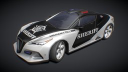ZET ONE CONCEPT SHERIFF police, vfx, alpha, romeo, coupe, game-ready, nypd, game-asset, fbi, low-poly, game, vehicle, car, sport, concept