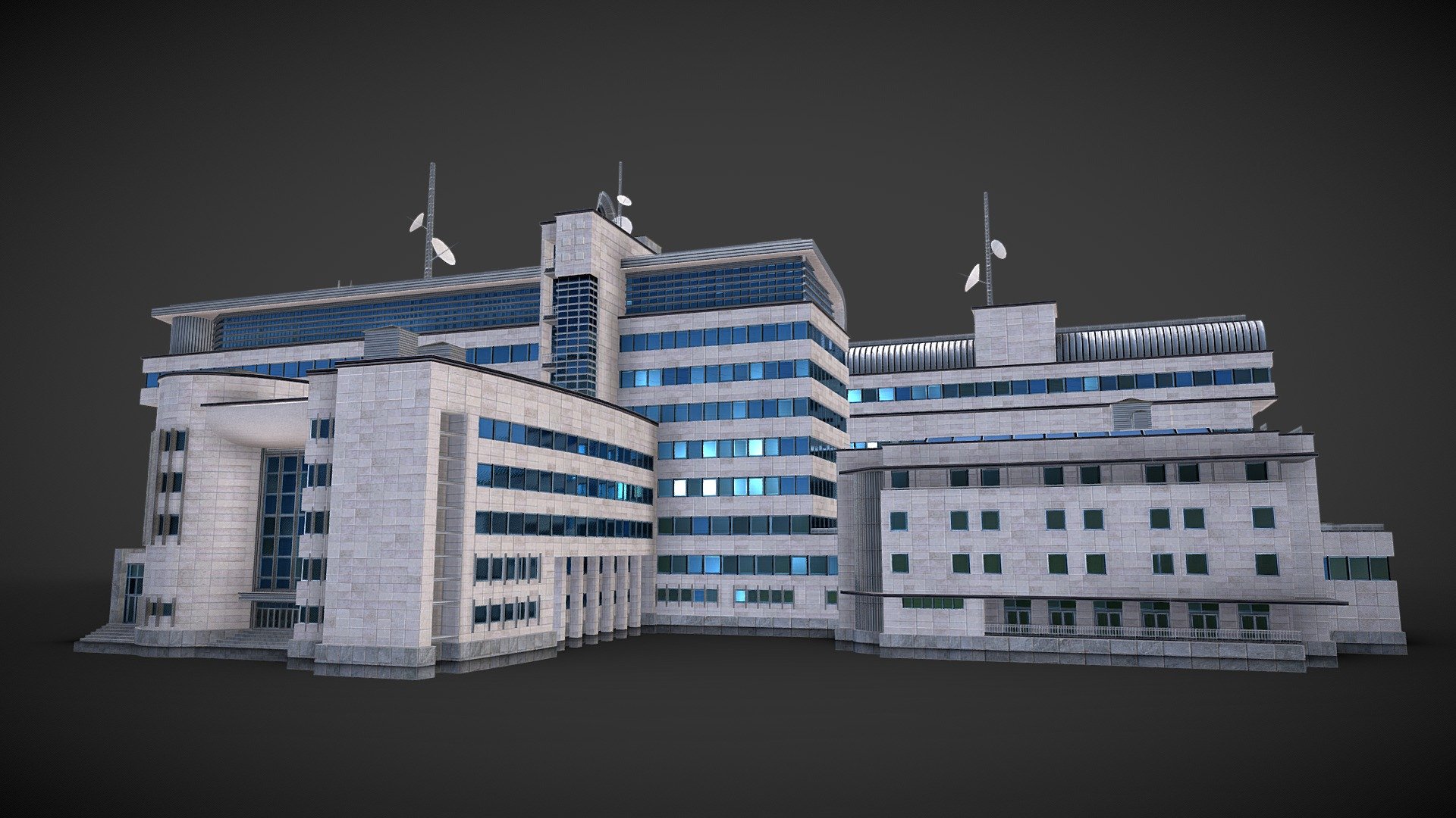 Office Buildings Block - Office Buildings Block - Buy Royalty Free 3D model by Realtime (@gipapatank) 3d model