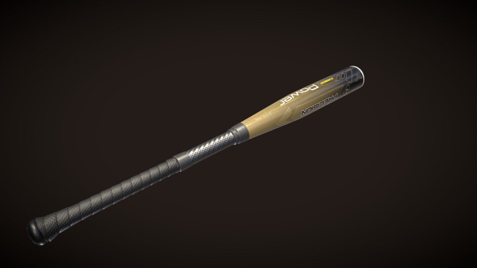 This is an alluminum or carbon fiber bat. While eye catching logos 3d model