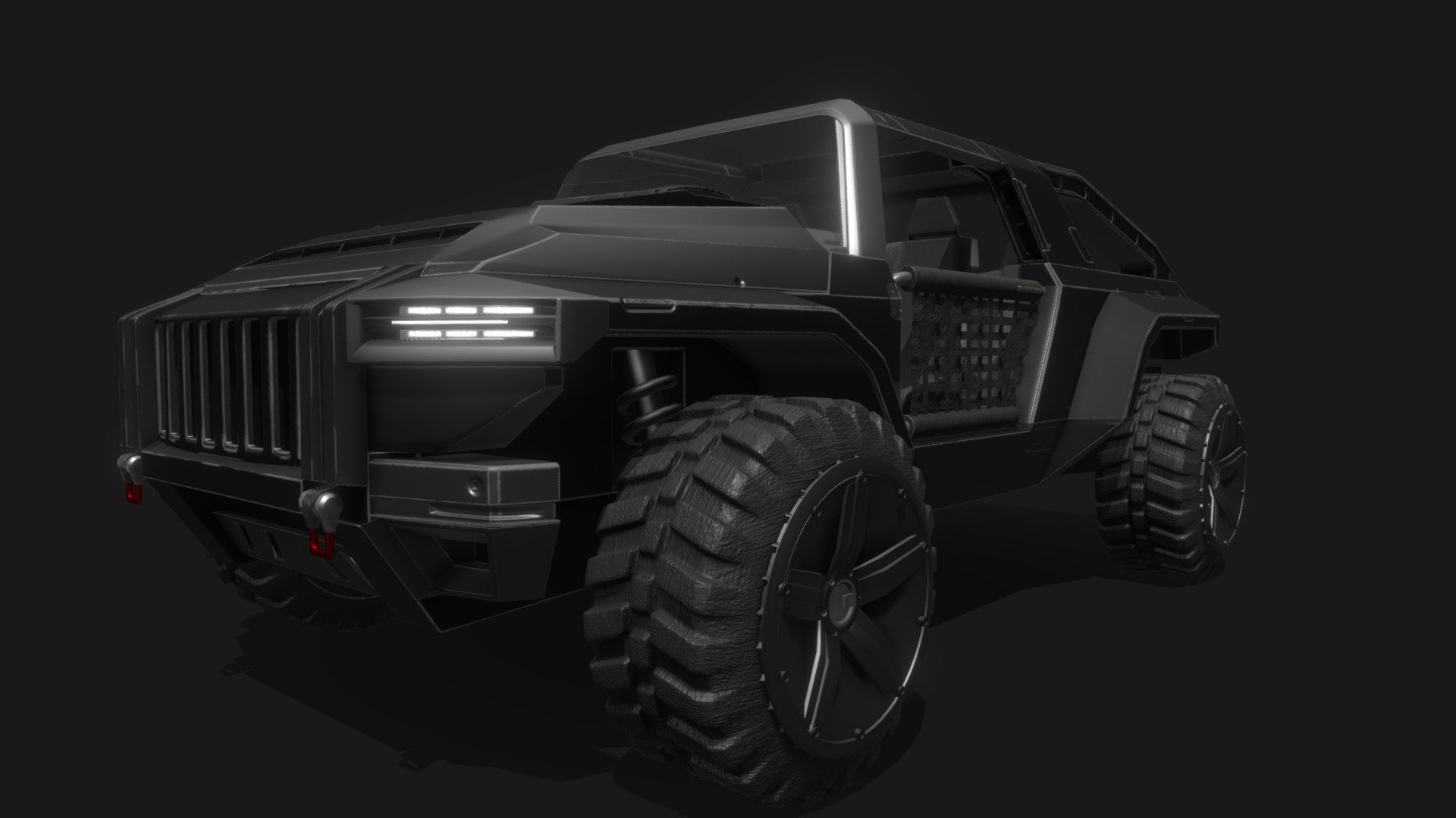 Jeep model from the movie MUTE 3d model
