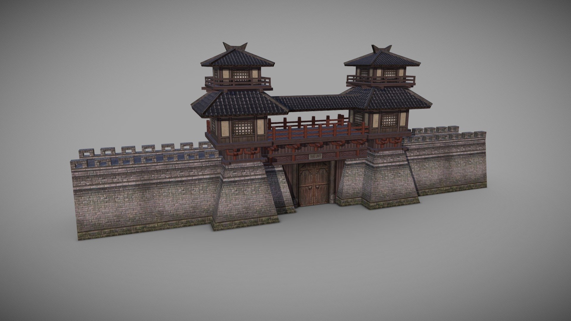 Castles of The Three Kingdoms period in China
 Hope you enjoy it - Three Kingdoms castle - 3D model by MuhaoSang 3d model