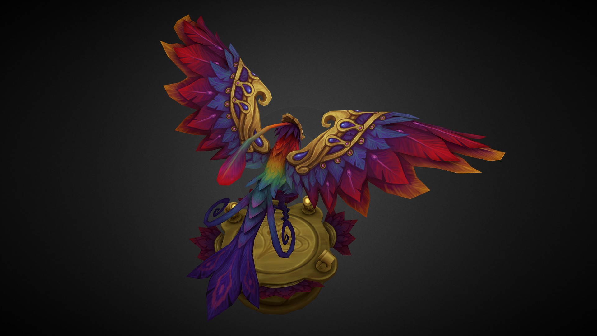 &lsquo;Festival Queen' Anivia skin I did recently. Carnaval inspired 3d model