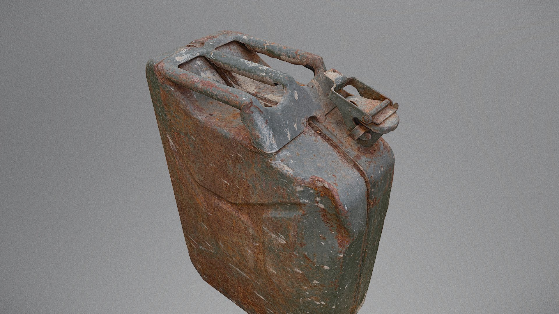 Rusty metal tin Petrol fuel can canister container for diesel gas gasoline oil grungy vintage old rust, 20 liters

Created in RealityCapture by Capturing Reality

photogrammetry scan (170x24mp), 2x8k textures - Rusty Petrol can - Download Free 3D model by matousekfoto 3d model