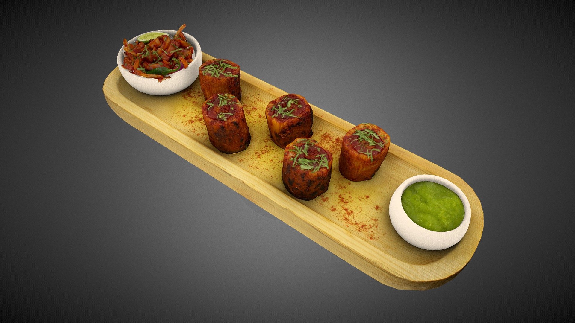 Veg Cutlet - 3D model by CheckPlate (@motadon) 3d model