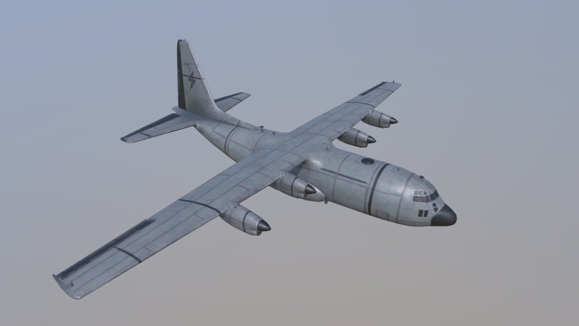 PUBG: C-130 Plane - 3D model by halloweeks 3d model