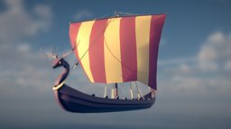 Viking Longship vikings, medievalfantasyassets