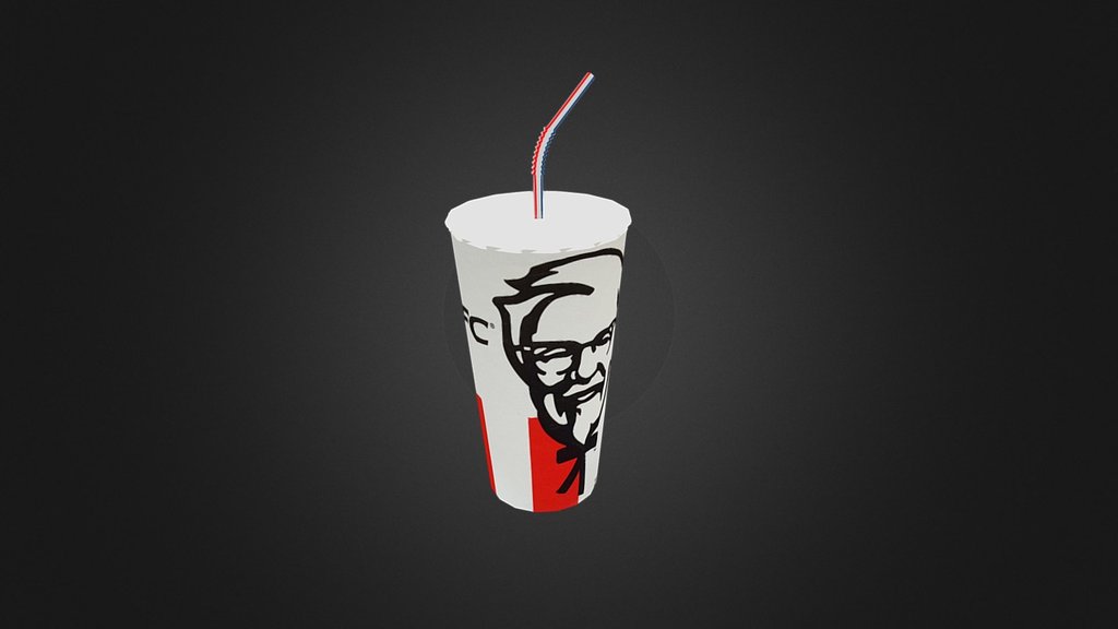 Kabaq APP - KFC Paper Cup - 3D model by Kabaq Augmented Reality Food (@kabaq) 3d model