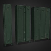 Industrial Locker Pack locker, unity, asset, game, industrial, noai